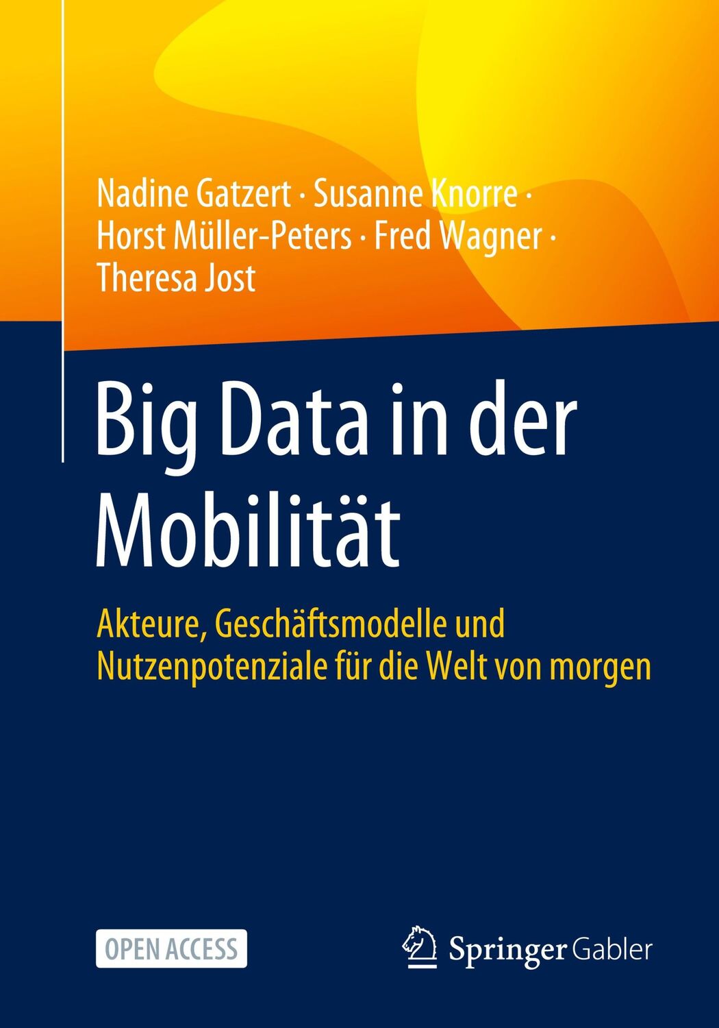 Cover: 9783658405106 | Big Data in der Mobilität | Nadine Gatzert (u. a.) | Taschenbuch | vii