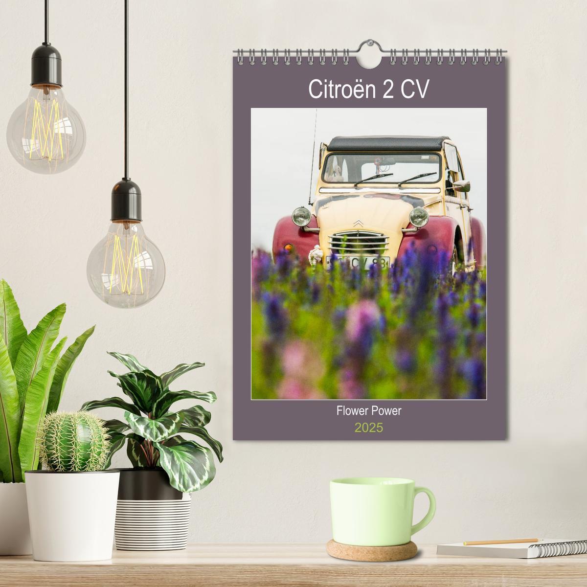 Bild: 9783435955664 | Citroën 2 CV ¿ Flower Power (Wandkalender 2025 DIN A4 hoch),...