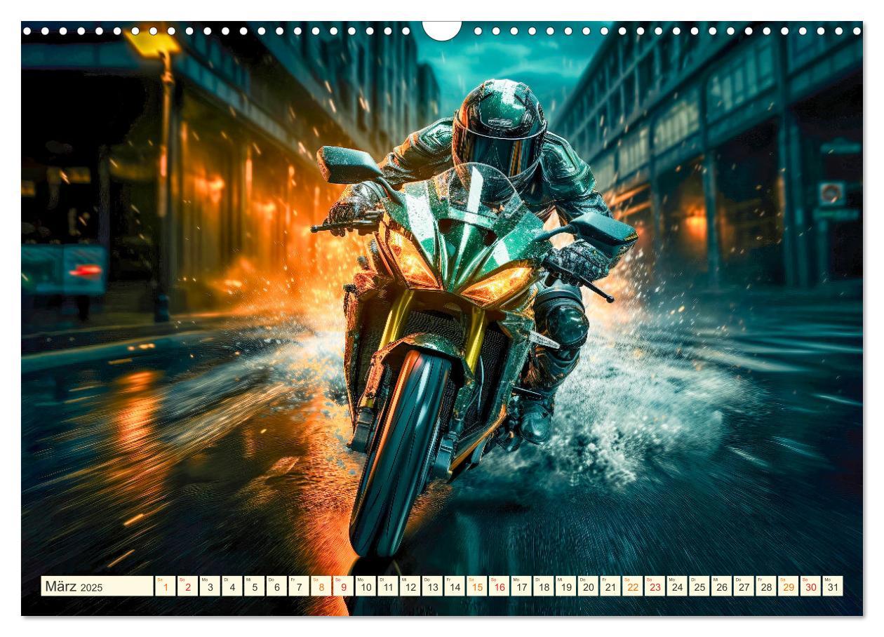 Bild: 9783383891717 | Motorrad Fantasien (Wandkalender 2025 DIN A3 quer), CALVENDO...