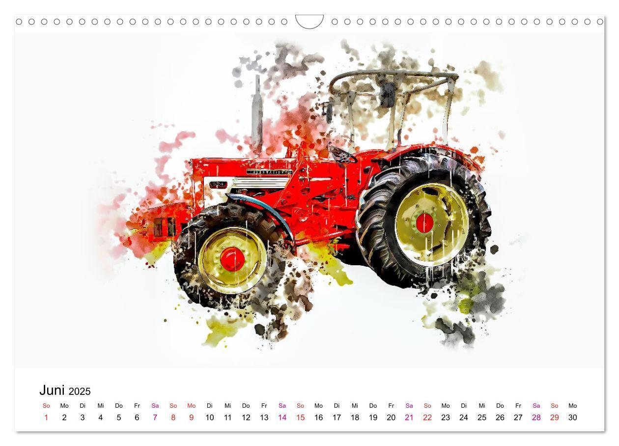 Bild: 9783457218860 | Traktoren Oldtimer Legenden (Wandkalender 2025 DIN A3 quer),...