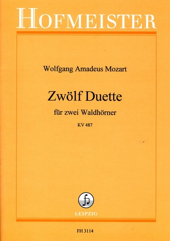 Cover: 9790203431145 | 12 Duette KV487 für 2 Waldhörner | Wolfgang Amadeus Mozart | Buch