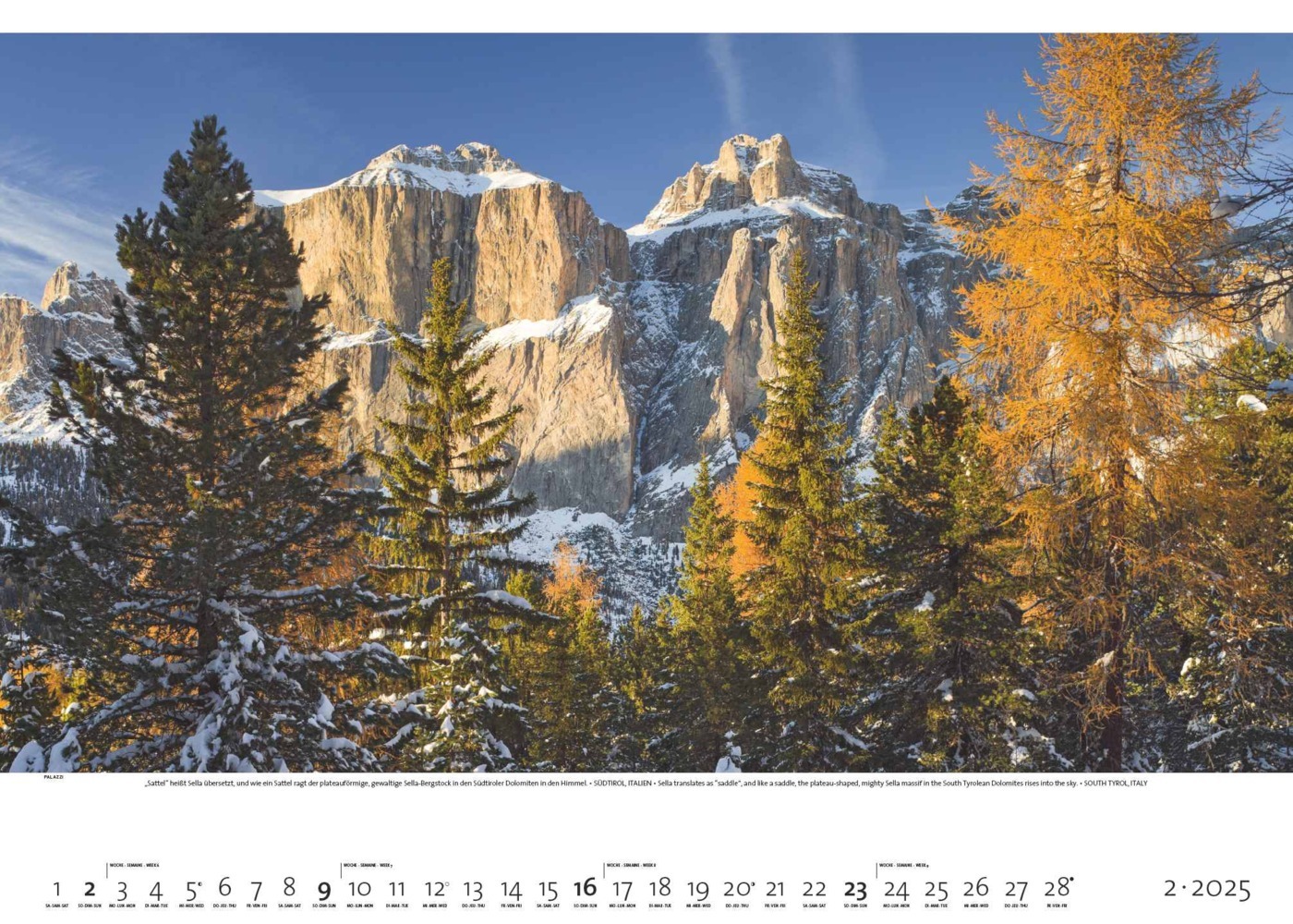 Bild: 4251734300775 | PALAZZI - Faszination Alpen 2025 Wandkalender, 70x50cm,...