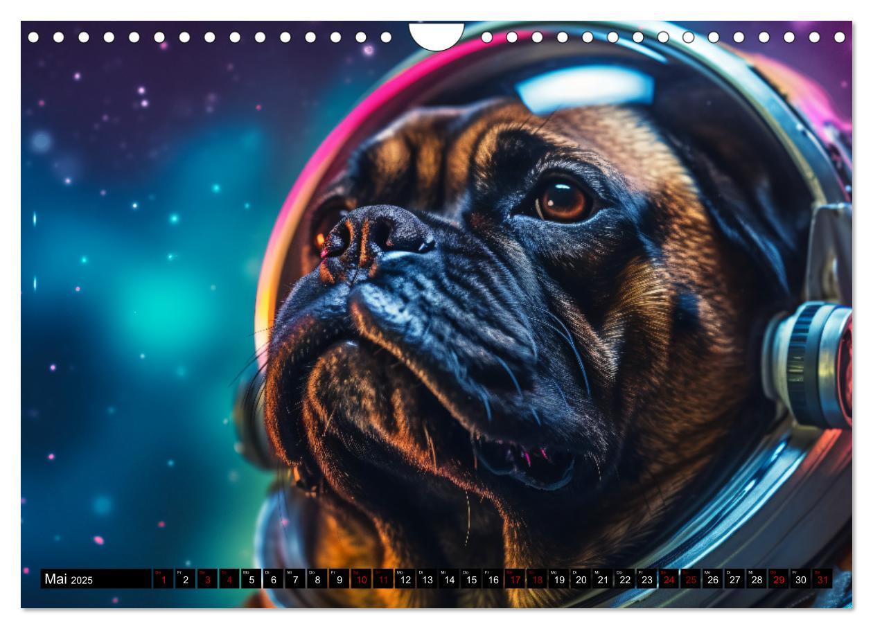 Bild: 9783383858987 | Hunde im Weltall (Wandkalender 2025 DIN A4 quer), CALVENDO...