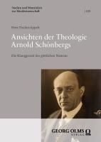 Cover: 9783487170527 | Ansichten der Theologie Arnold Schönbergs | Peter Fischer-Appelt