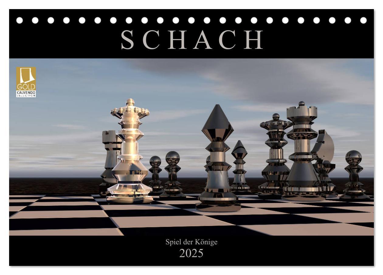 Cover: 9783435397303 | SCHACH - Spiel der Könige (Tischkalender 2025 DIN A5 quer),...