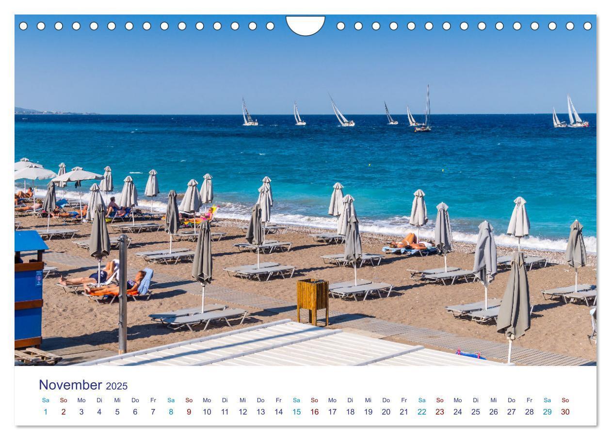 Bild: 9783383998133 | Strände der Insel Rhodos (Wandkalender 2025 DIN A4 quer), CALVENDO...