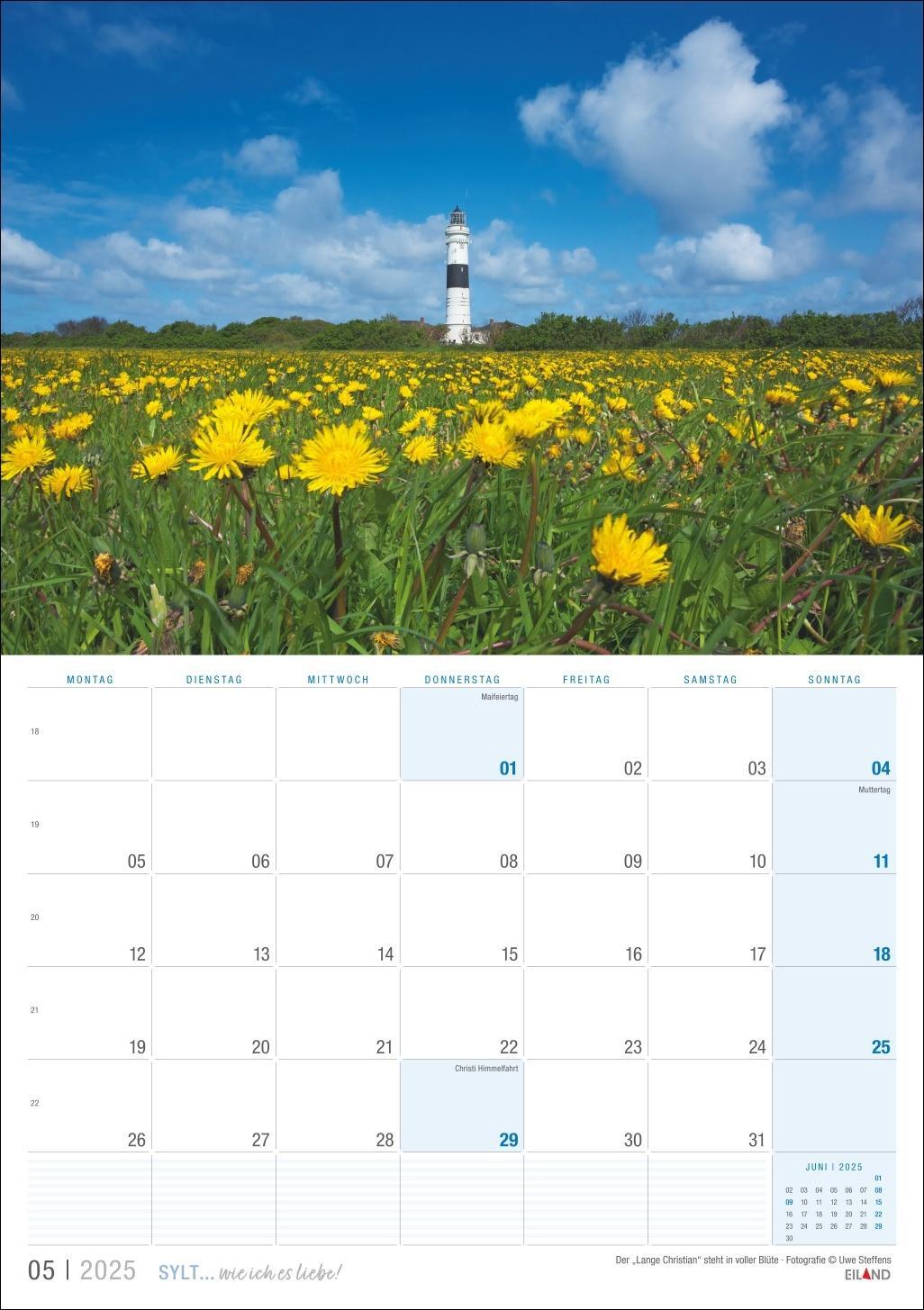 Bild: 9783964023438 | Sylt ... wie ich es liebe Kalender 2025 | Eiland | Kalender | 13 S.