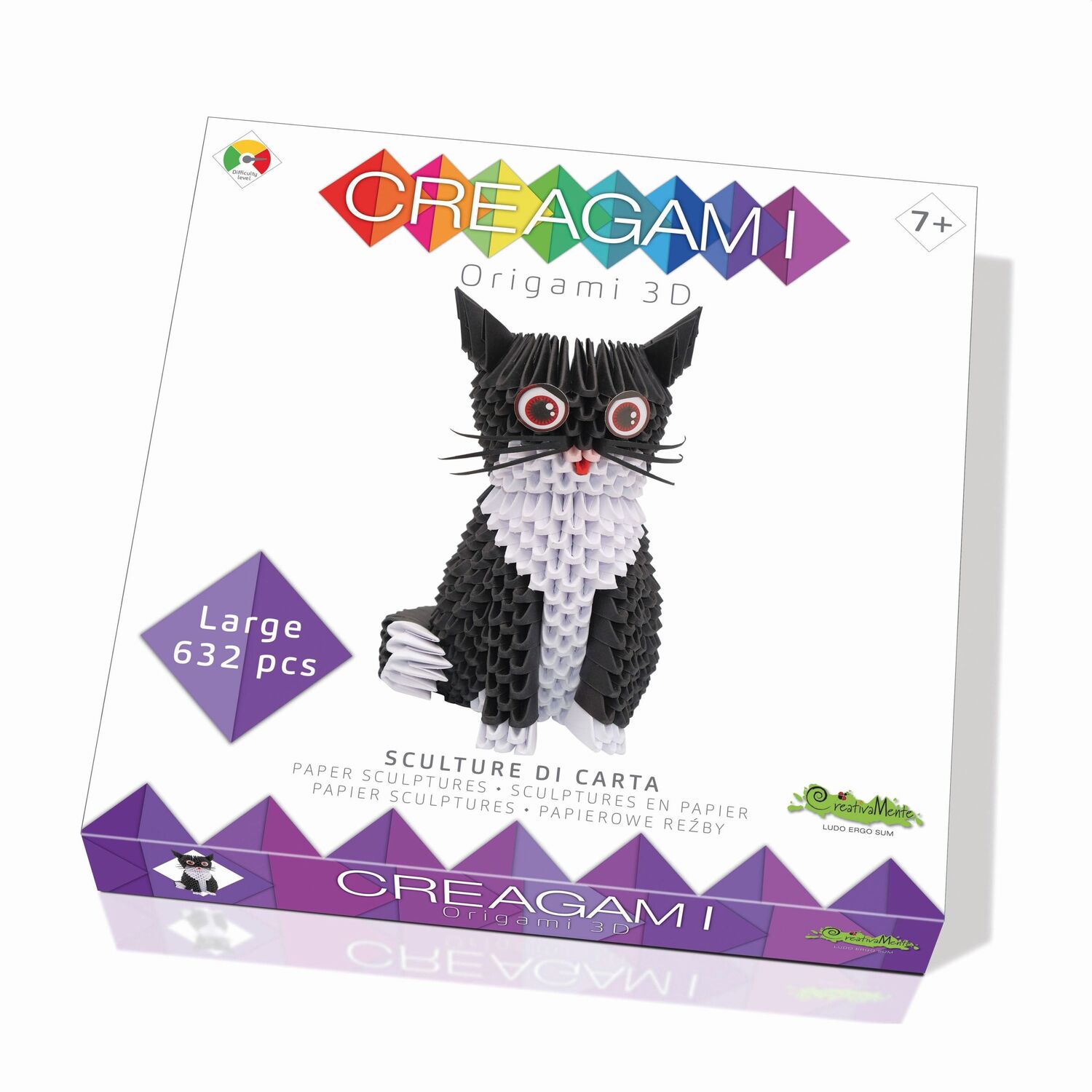 Cover: 8032591787338 | CREAGAMI - Origami 3D Katze 632 Teile | Creagami | Spiel | 3178733