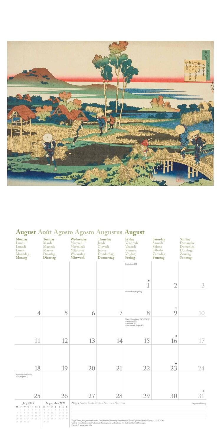 Bild: 4002725994042 | Hokusai 2025 - Wand-Kalender - Broschüren-Kalender - 30x30 - 30x60...