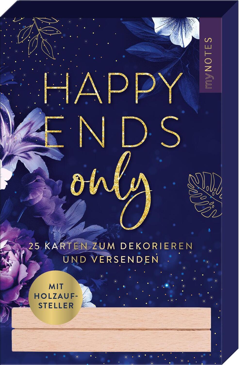 Cover: 4014489134503 | myNOTES Papeterie: Kartenbox Romance | HAPPY ENDS ONLY | Box | 25 S.