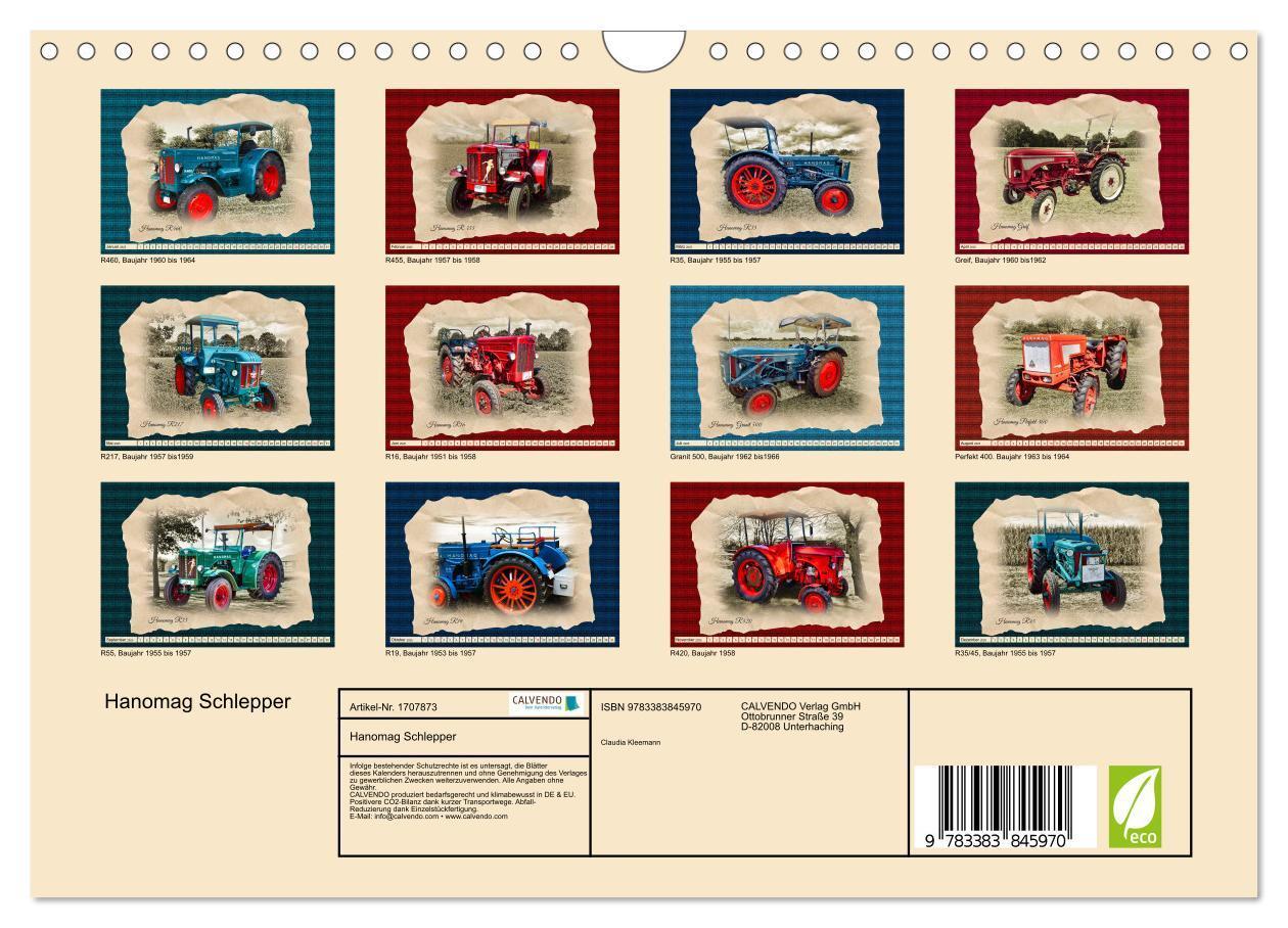 Bild: 9783383845970 | Hanomag Schlepper (Wandkalender 2025 DIN A4 quer), CALVENDO...