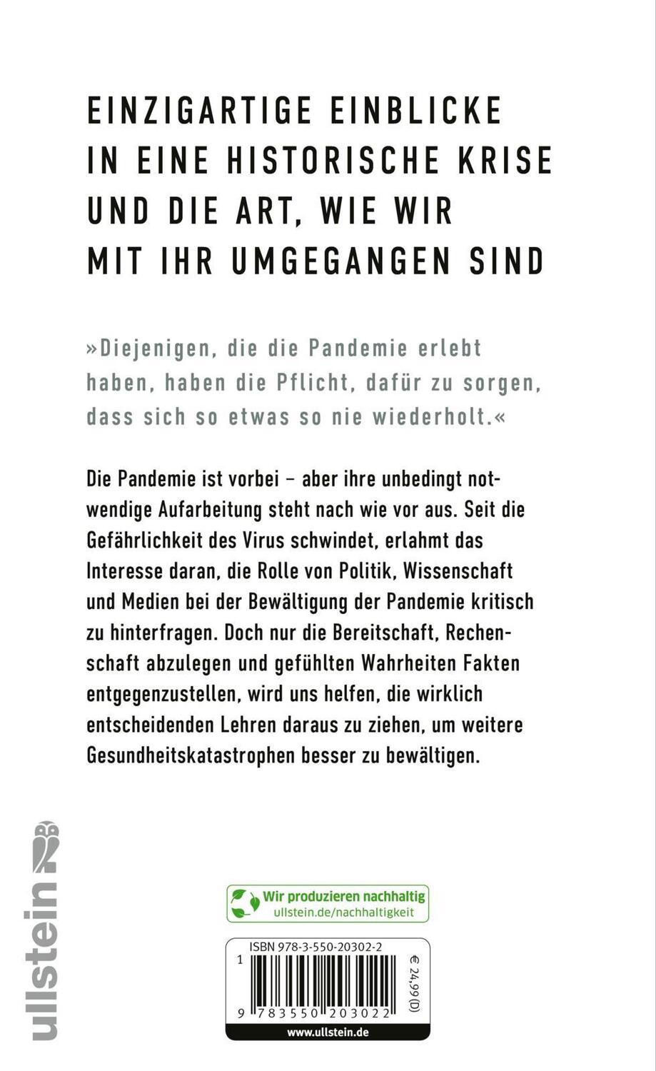 Rückseite: 9783550203022 | Alles überstanden? | Christian Drosten (u. a.) | Buch | 272 S. | 2024