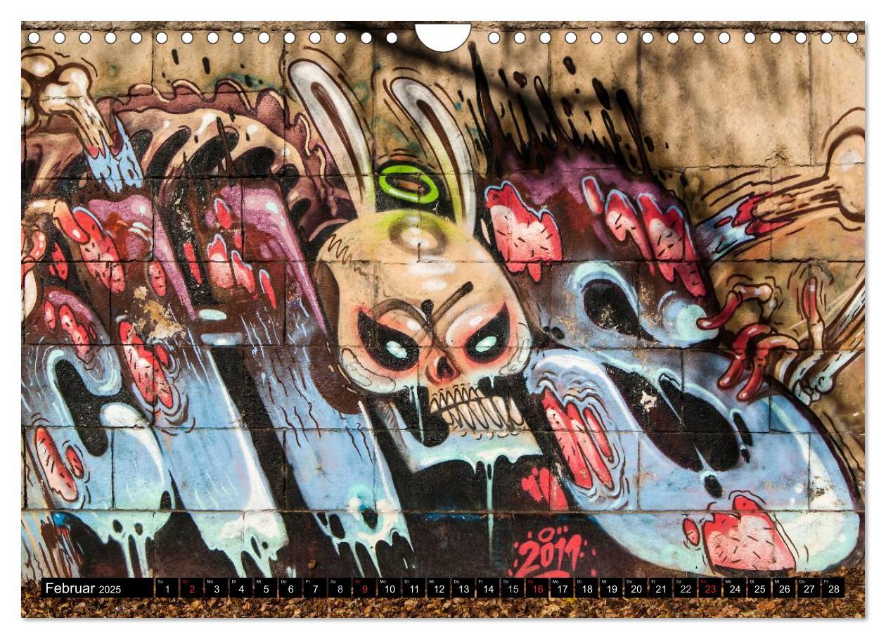 Bild: 9783435755806 | Streetart am Wiener Donaukanal (Wandkalender 2025 DIN A4 quer),...