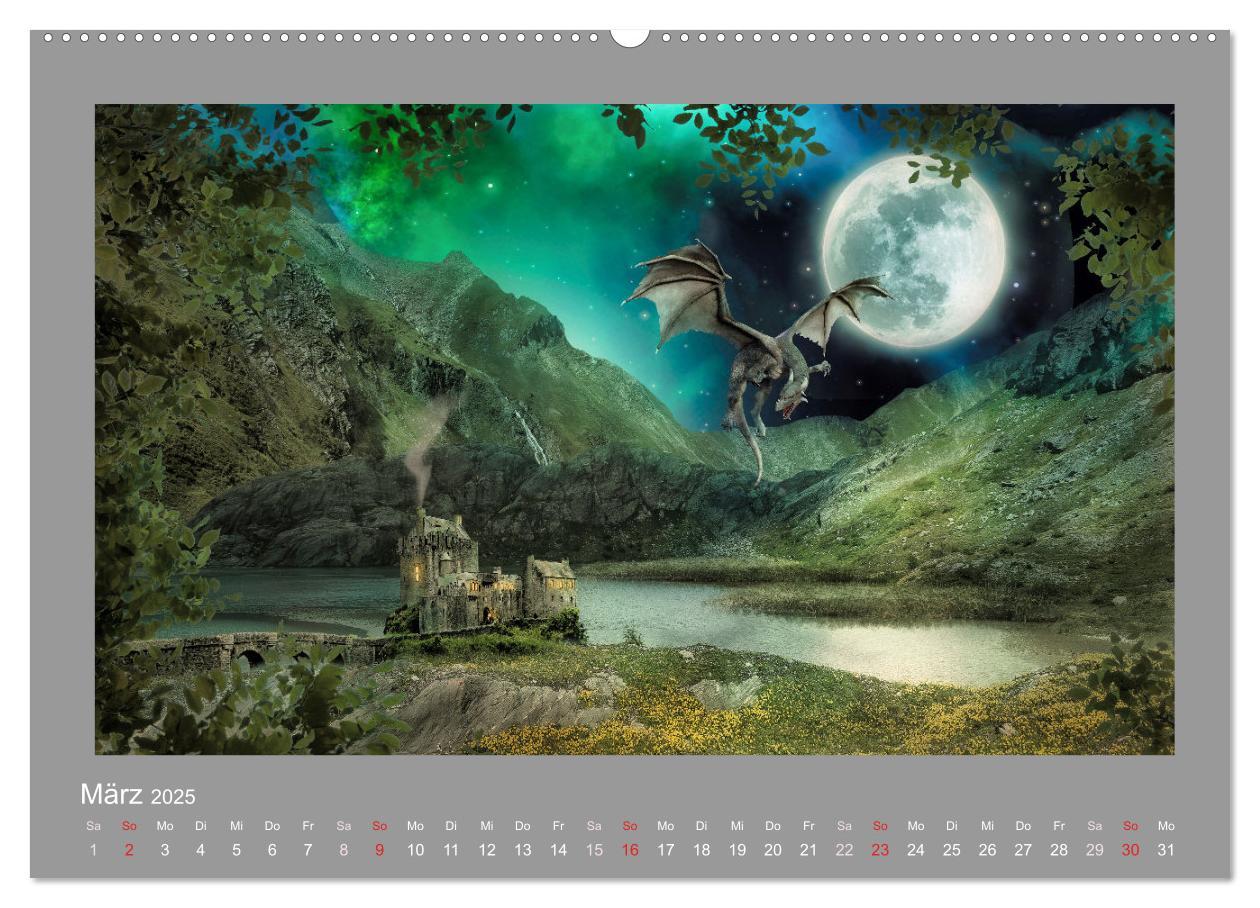 Bild: 9783435092444 | Land der Drachen (Wandkalender 2025 DIN A2 quer), CALVENDO...