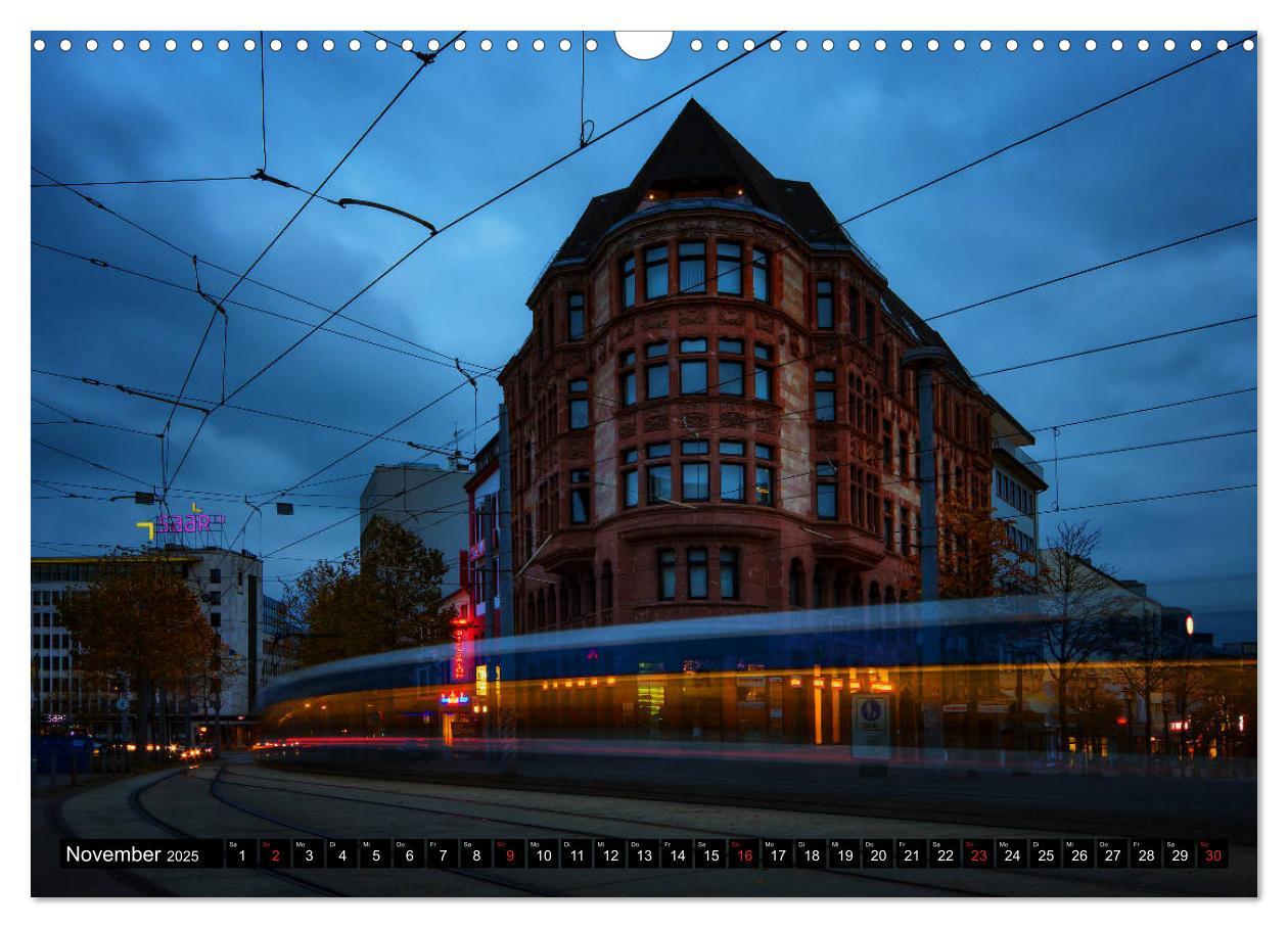 Bild: 9783435320912 | City Lights Saarbrücken (Wandkalender 2025 DIN A3 quer), CALVENDO...