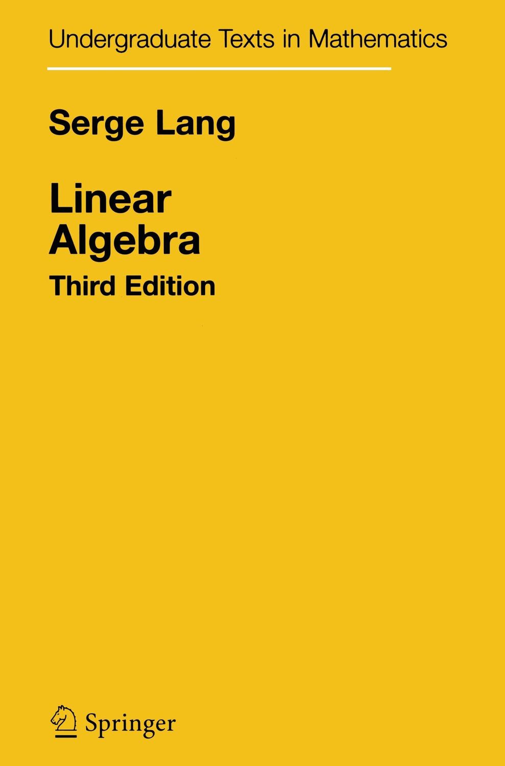 Cover: 9781441930811 | Linear Algebra | Serge Lang | Taschenbuch | Paperback | ix | Englisch