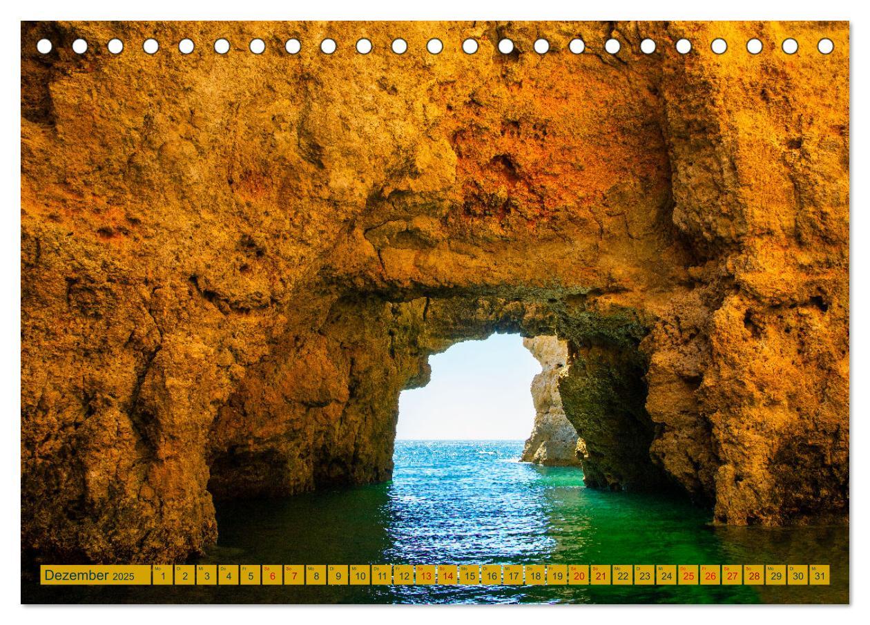 Bild: 9783383868931 | Algarve pur (Tischkalender 2025 DIN A5 quer), CALVENDO Monatskalender