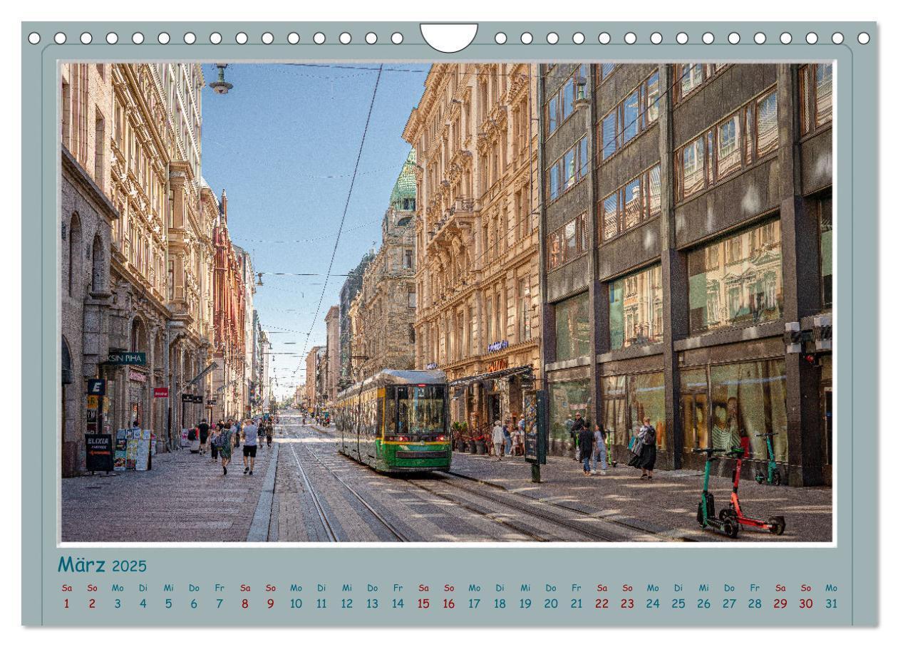 Bild: 9783383946219 | HELSINKI CITY (Wandkalender 2025 DIN A4 quer), CALVENDO Monatskalender