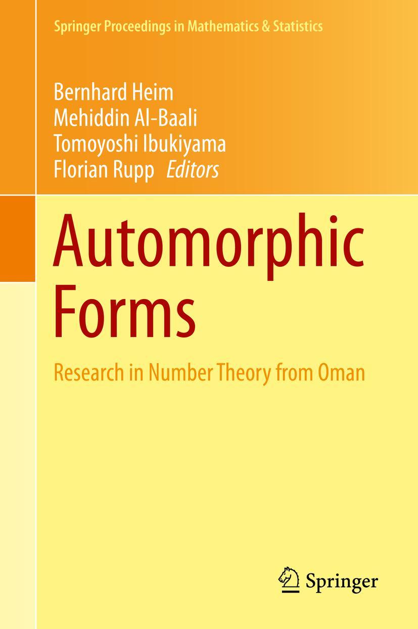 Cover: 9783319113517 | Automorphic Forms | Research in Number Theory from Oman | Heim (u. a.)