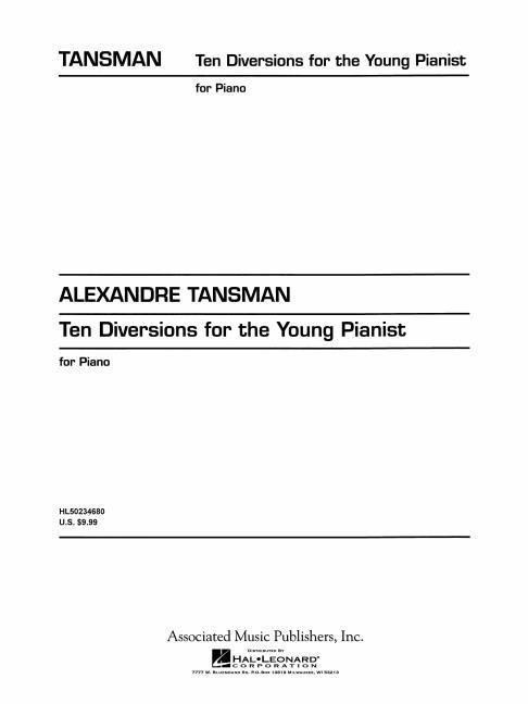 Cover: 9780793539154 | Ten Diversions for the Young Pianist | Alexandre Tansman | Broschüre