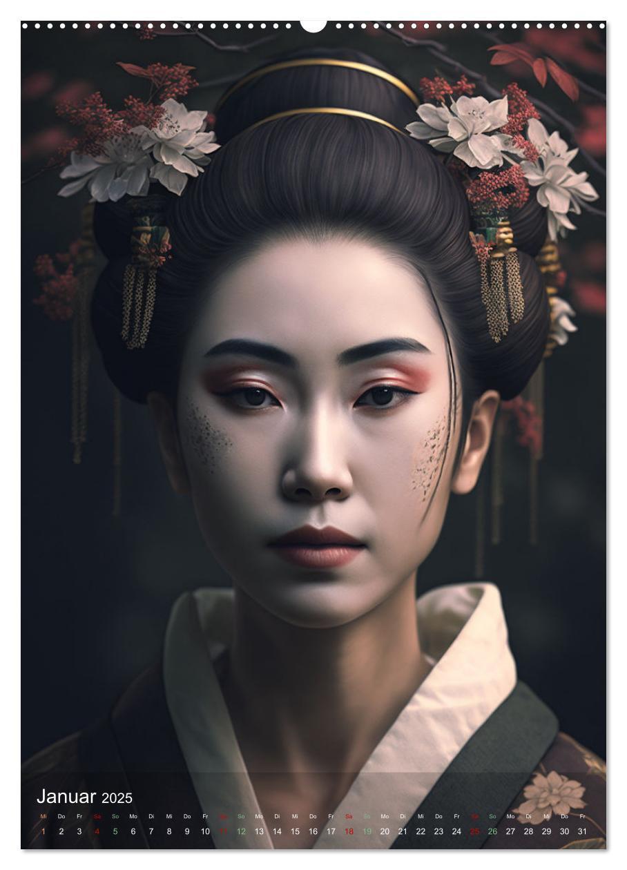 Bild: 9783435880362 | Wunderschöne Portraits Japanischer Geishas (Wandkalender 2025 DIN...