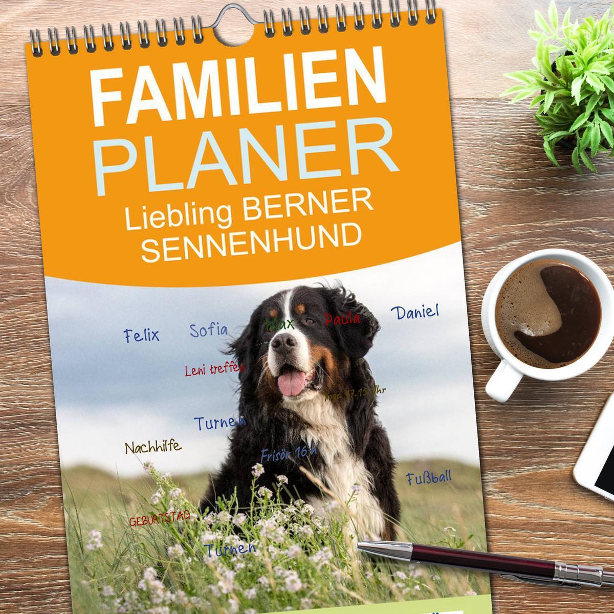 Bild: 9783457117842 | Familienplaner 2025 - Liebling BERNER SENNENHUND mit 5 Spalten...