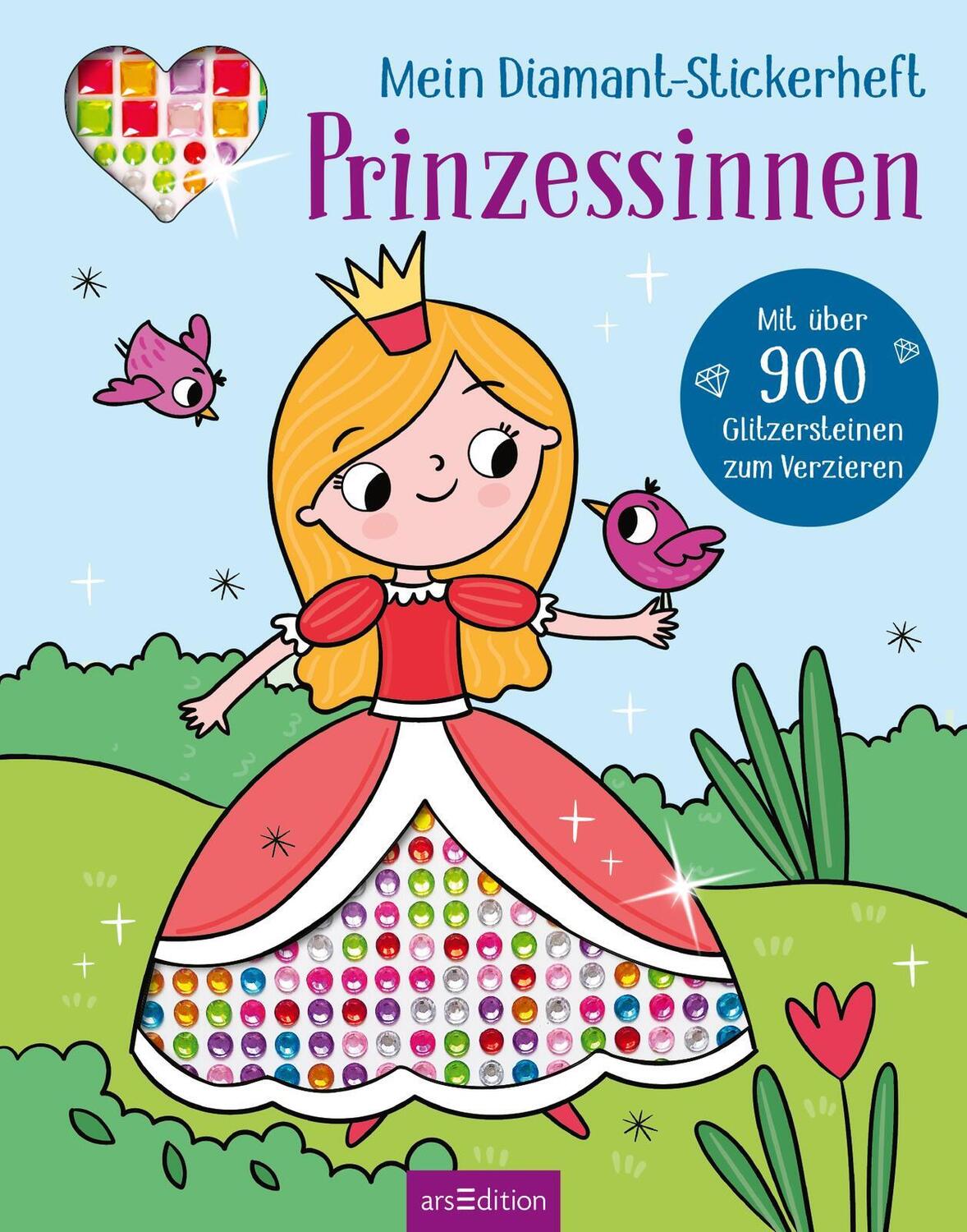 Bild: 9783845858784 | Mein Diamant-Stickerheft - Prinzessinnen | Sarah Wade | Taschenbuch