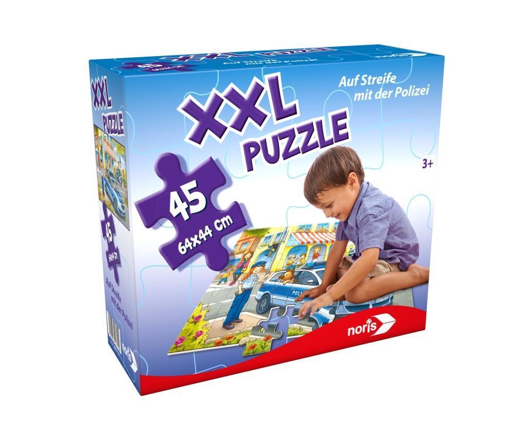 Cover: 4000826017929 | XXL Puzzle Auf Streife mit der Polizei. 45 Teile | Noris Spiele | 2019