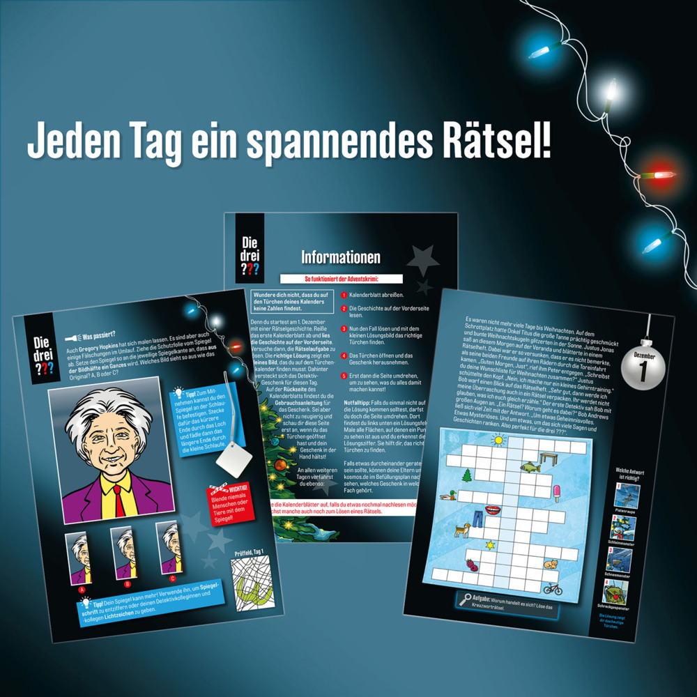 Bild: 4002051632571 | Die drei ??? Adventskalender | Spiel | Deutsch | Kosmos Spiele