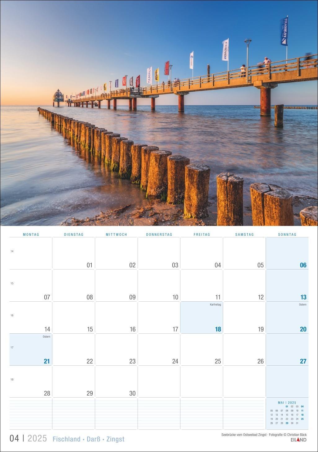 Bild: 9783964023476 | Fischland - Darß - Zingst Kalender 2025 | Eiland | Kalender | 13 S.