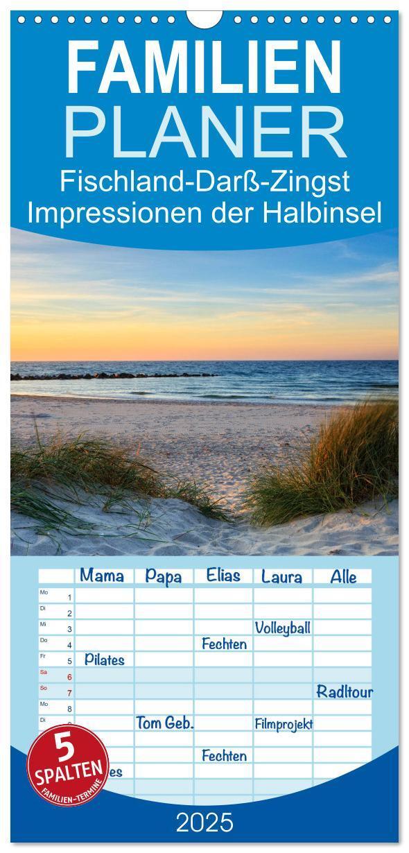 Cover: 9783457114193 | Familienplaner 2025 - Fischland-Darß-Zingst Impressionen der...