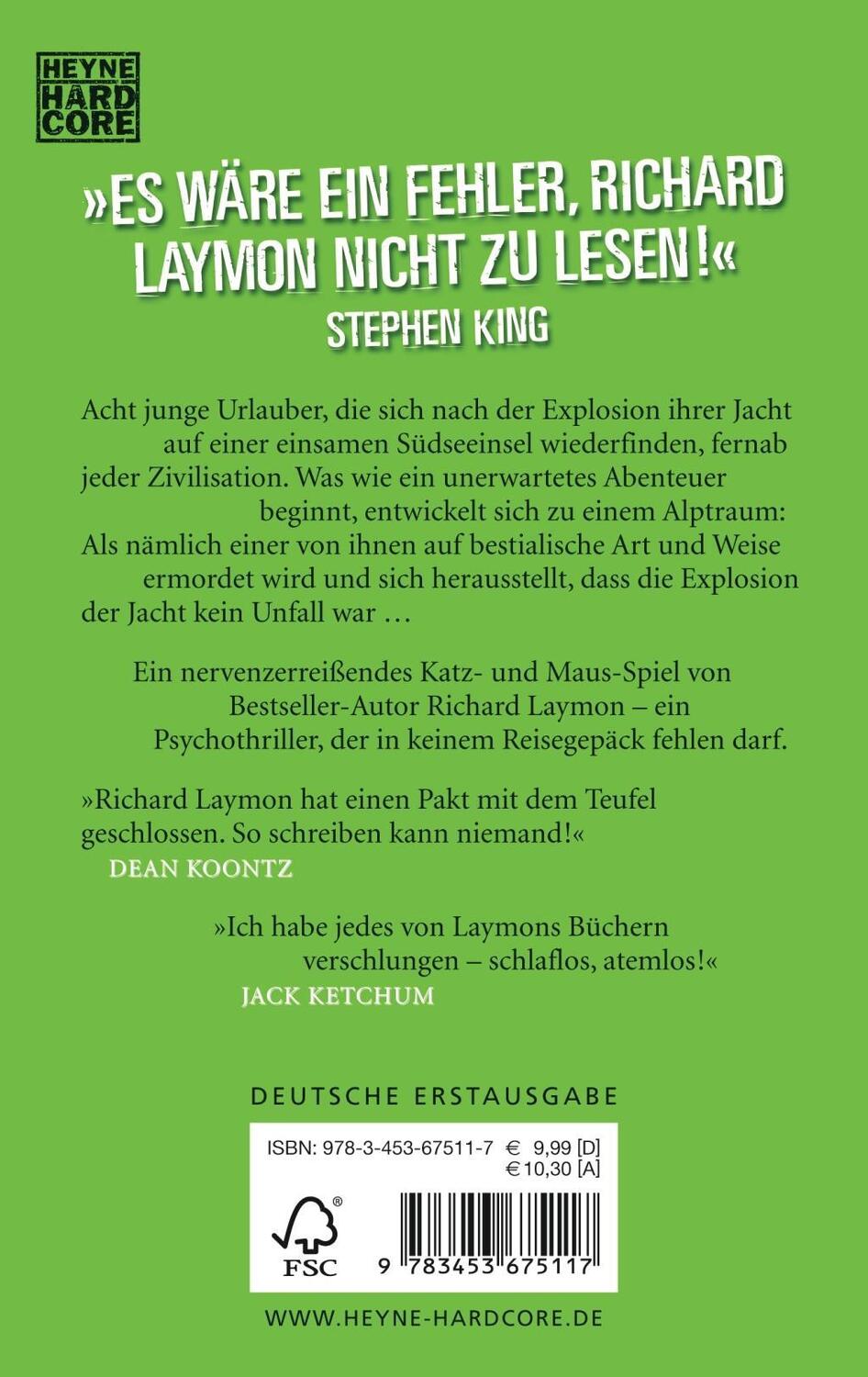 Bild: 9783453675117 | Die Insel | Richard Laymon | Taschenbuch | Deutsch | 2006 | Heyne