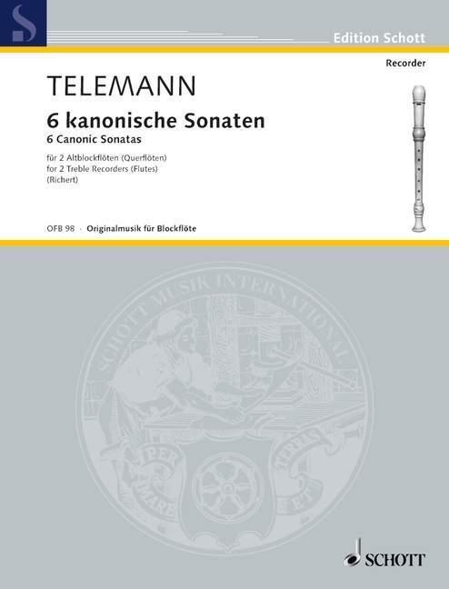 Cover: 9783795798536 | 6 kanonische Sonaten/6 Canonic Sonatas | Georg Philipp Telemann | 1983