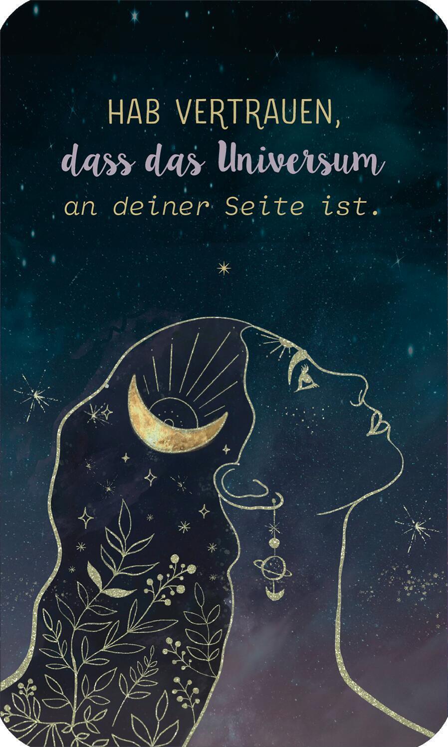 Bild: 4014489131038 | Herzenswünsche ans Universum | 78 Kärtchen mit Anleitungsbuch | Box