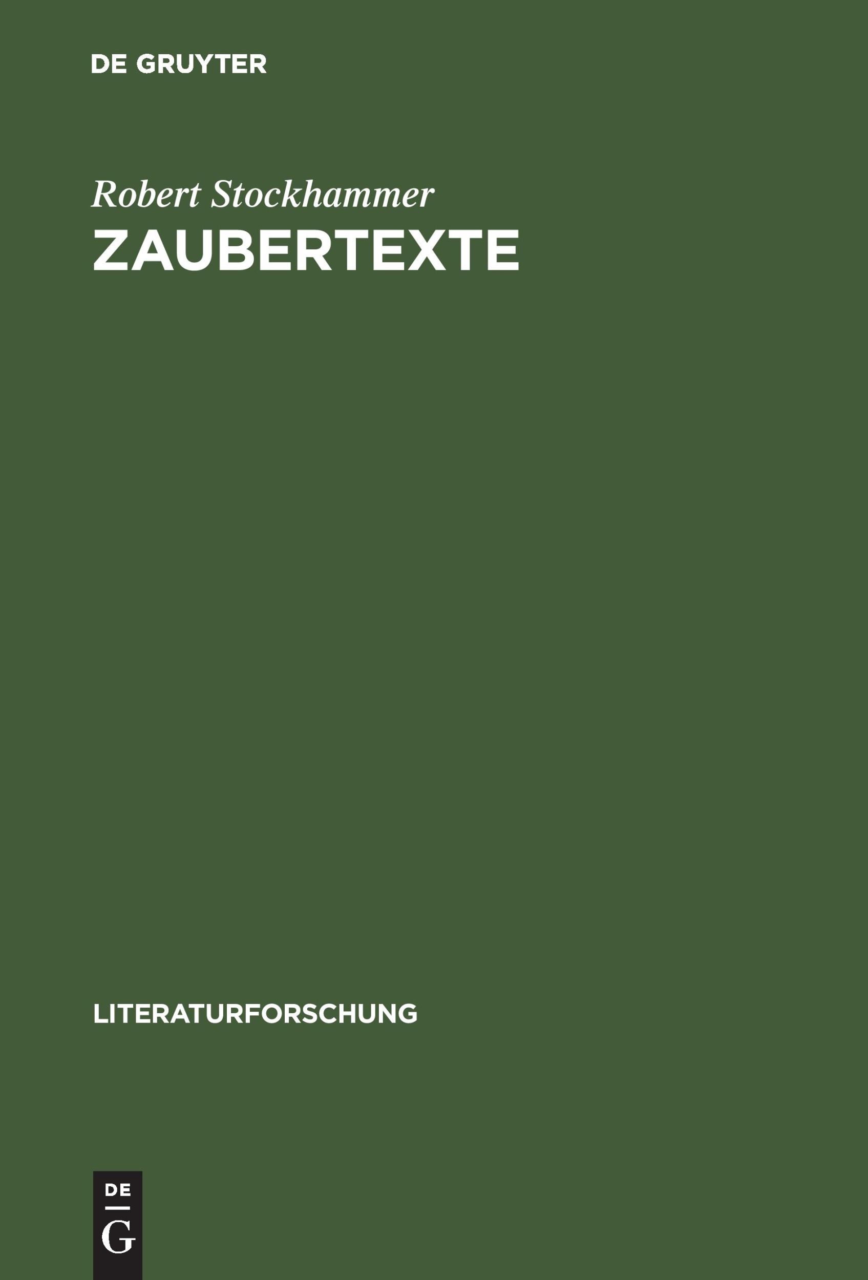 Cover: 9783050034607 | Zaubertexte | Die Wiederkehr der Magie und die Literatur 1880-1945