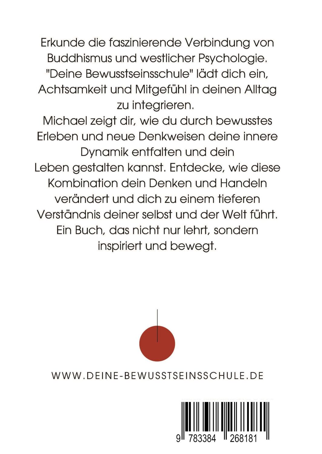 Rückseite: 9783384268181 | Deine Bewusstseinsschule | mit ein bisschen Buddha | Michael Matzke