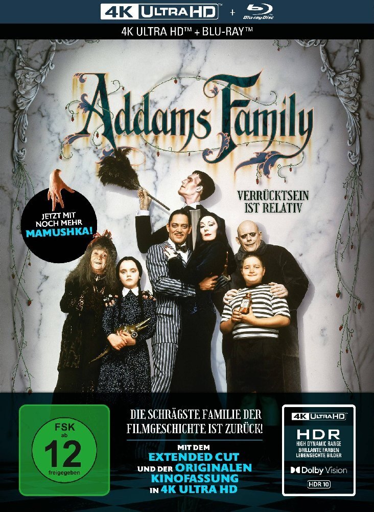 Cover: 4042564214116 | Addams Family 4K, 1 UHD Blu-ray + 1 Blu-ray (Limited Collector's...