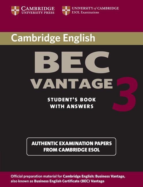 Cover: 9780521671996 | Cambridge BEC Vantage 3 with Answers | Cambridge Esol | Taschenbuch