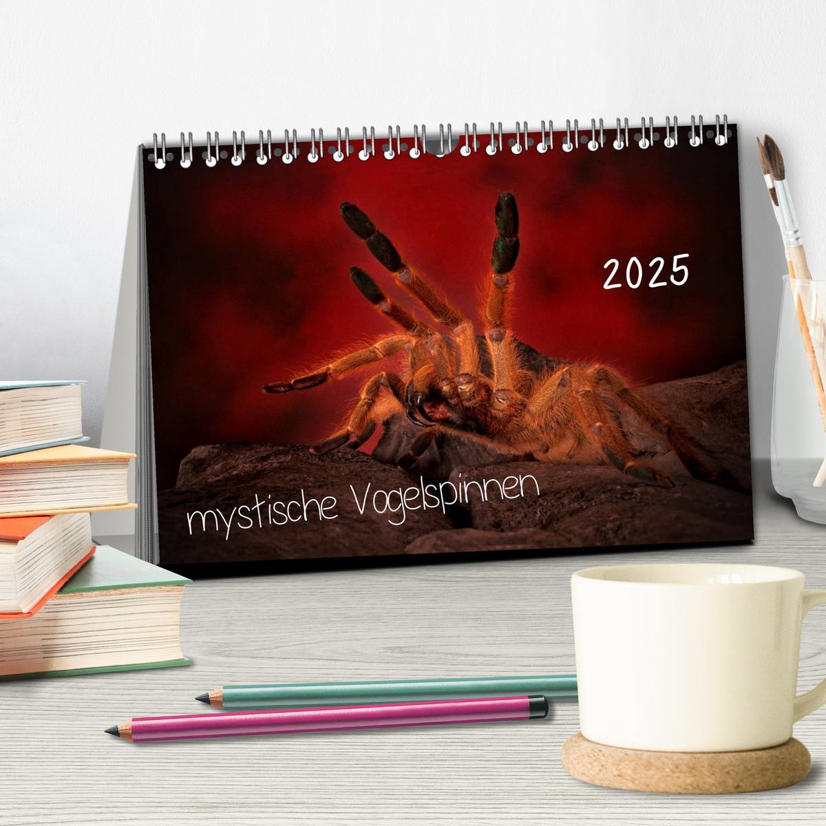 Bild: 9783435525720 | Mystische Vogelspinnen (Tischkalender 2025 DIN A5 quer), CALVENDO...