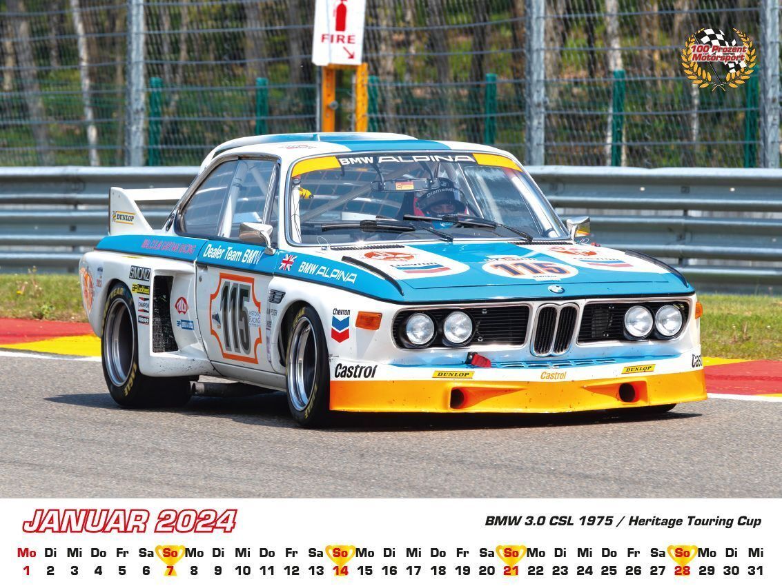 Bild: 9783948794606 | BMW im Rennsport Kalender 2024 | Frank Pommer | Kalender | 2024