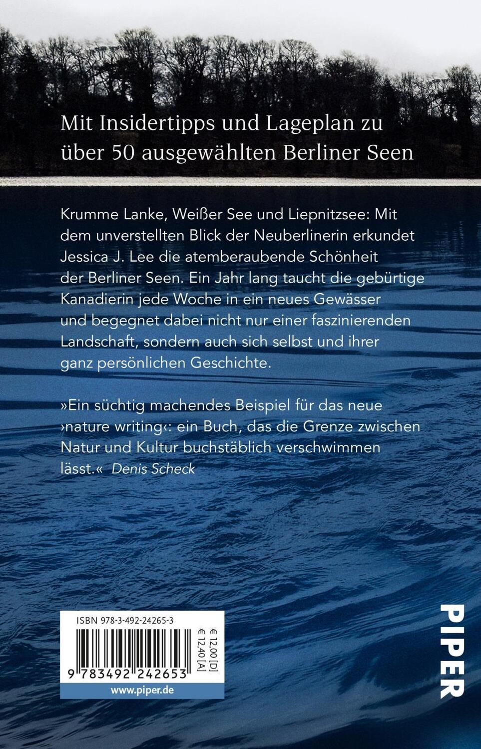 Rückseite: 9783492242653 | Mein Jahr im Wasser | Tagebuch einer Schwimmerin | Jessica J. Lee