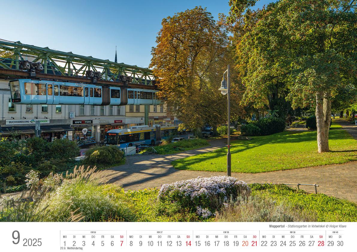 Bild: 9783965352278 | Wuppertal 2025 Bildkalender A3 Spiralbindung | Holger Klaes | Kalender