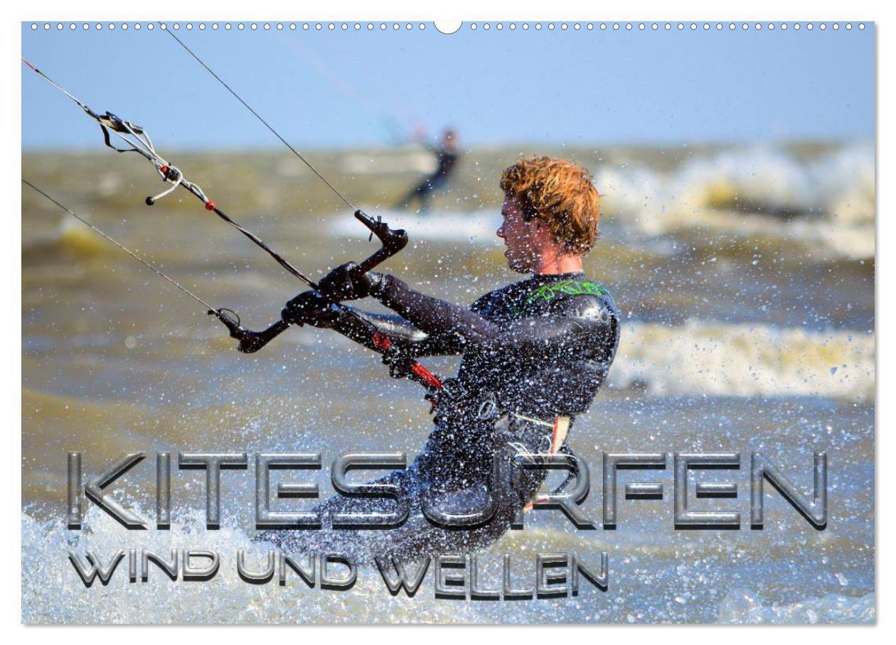 Cover: 9783435477029 | Kitesurfen - Wind und Wellen (Wandkalender 2025 DIN A2 quer),...