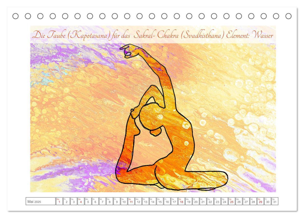 Bild: 9783435117529 | Chakren Yoga (Tischkalender 2025 DIN A5 quer), CALVENDO Monatskalender