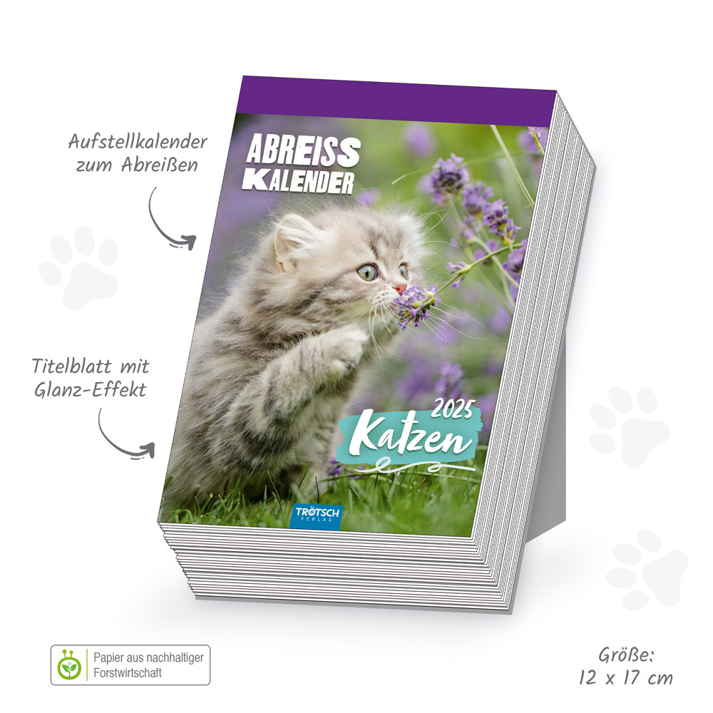 Bild: 9783988021700 | Trötsch Abreißkalender Katzen 2025 | Trötsch Verlag GmbH &amp;amp (u. a.)