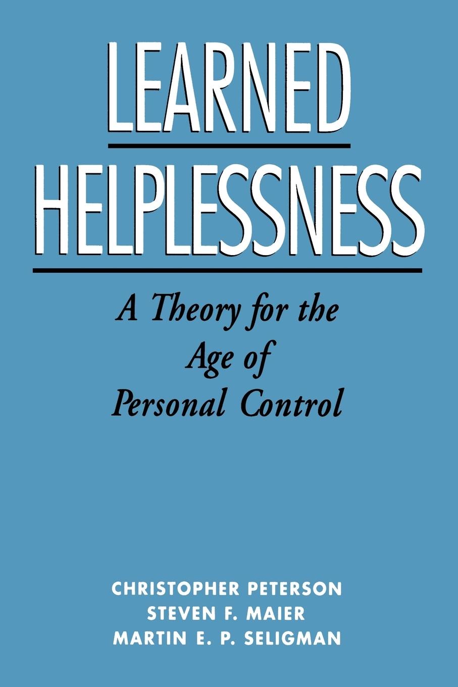 Cover: 9780195044676 | Learned Helplessness | A Theory for the Age of Personal Control | Buch