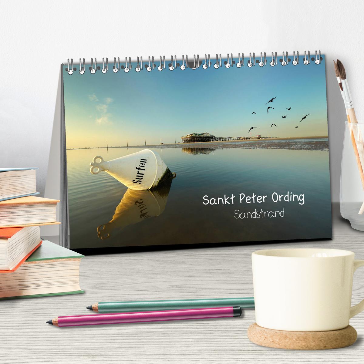 Bild: 9783435217892 | Sankt Peter Ording Sandstrand (Tischkalender 2025 DIN A5 quer),...