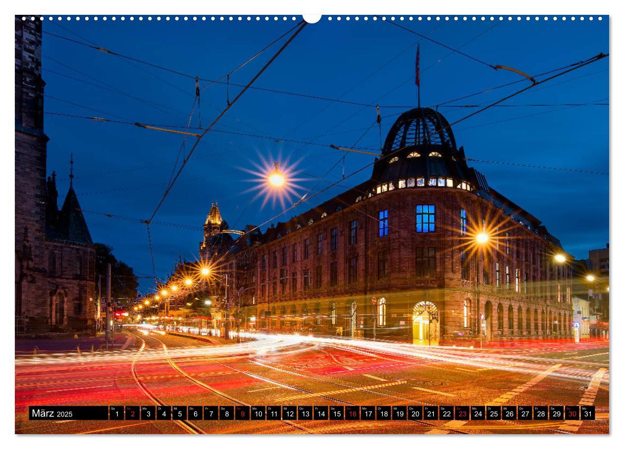 Bild: 9783435320516 | City Lights Saarbrücken (Wandkalender 2025 DIN A2 quer), CALVENDO...