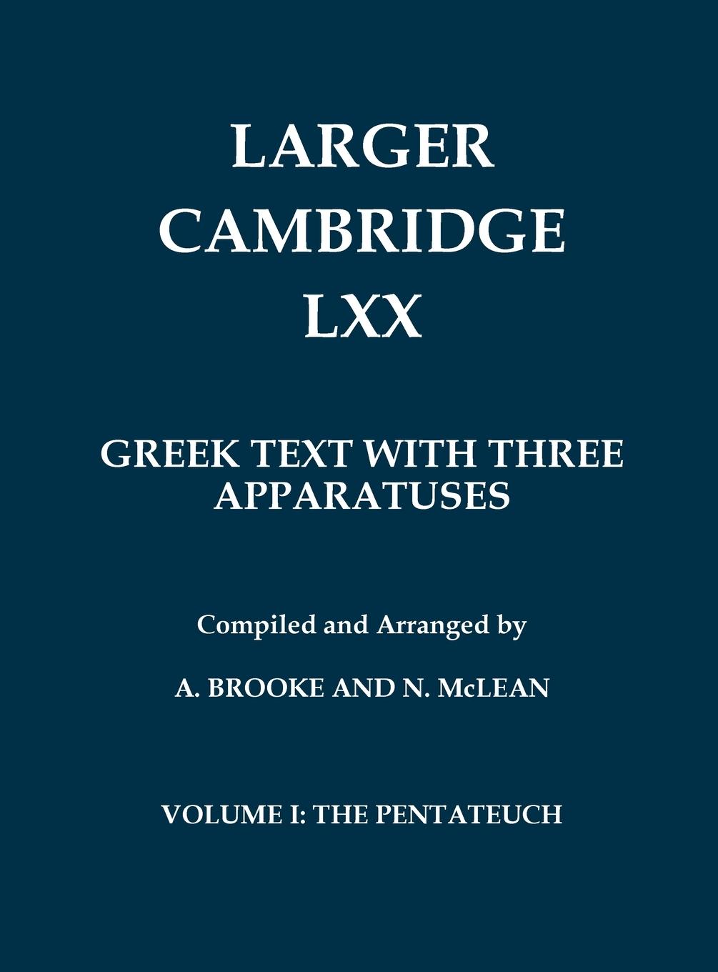 Cover: 9781923341210 | Larger Cambridge LXX - The Old Testament in Greek | Norman Mclean