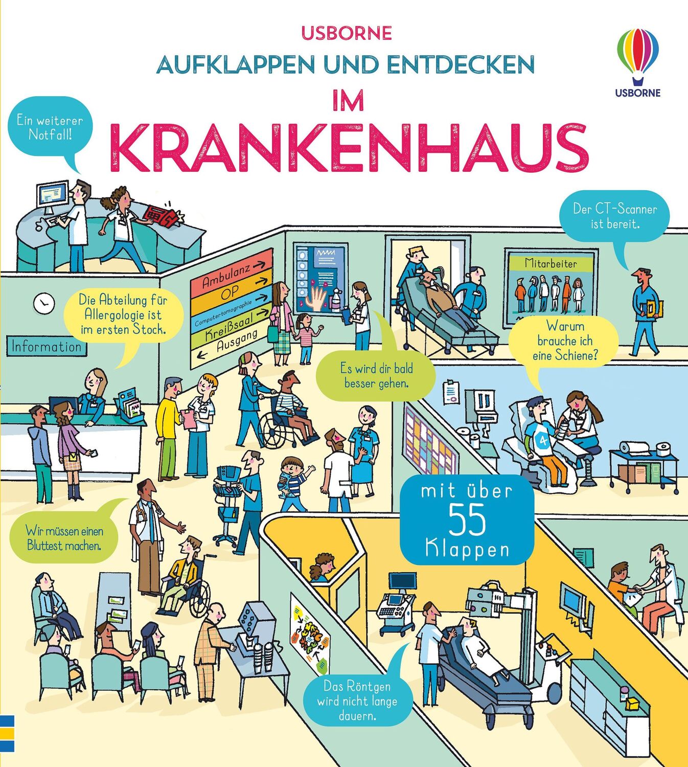 Cover: 9781789414585 | Aufklappen und Entdecken: Im Krankenhaus | Katie Daynes (u. a.) | Buch